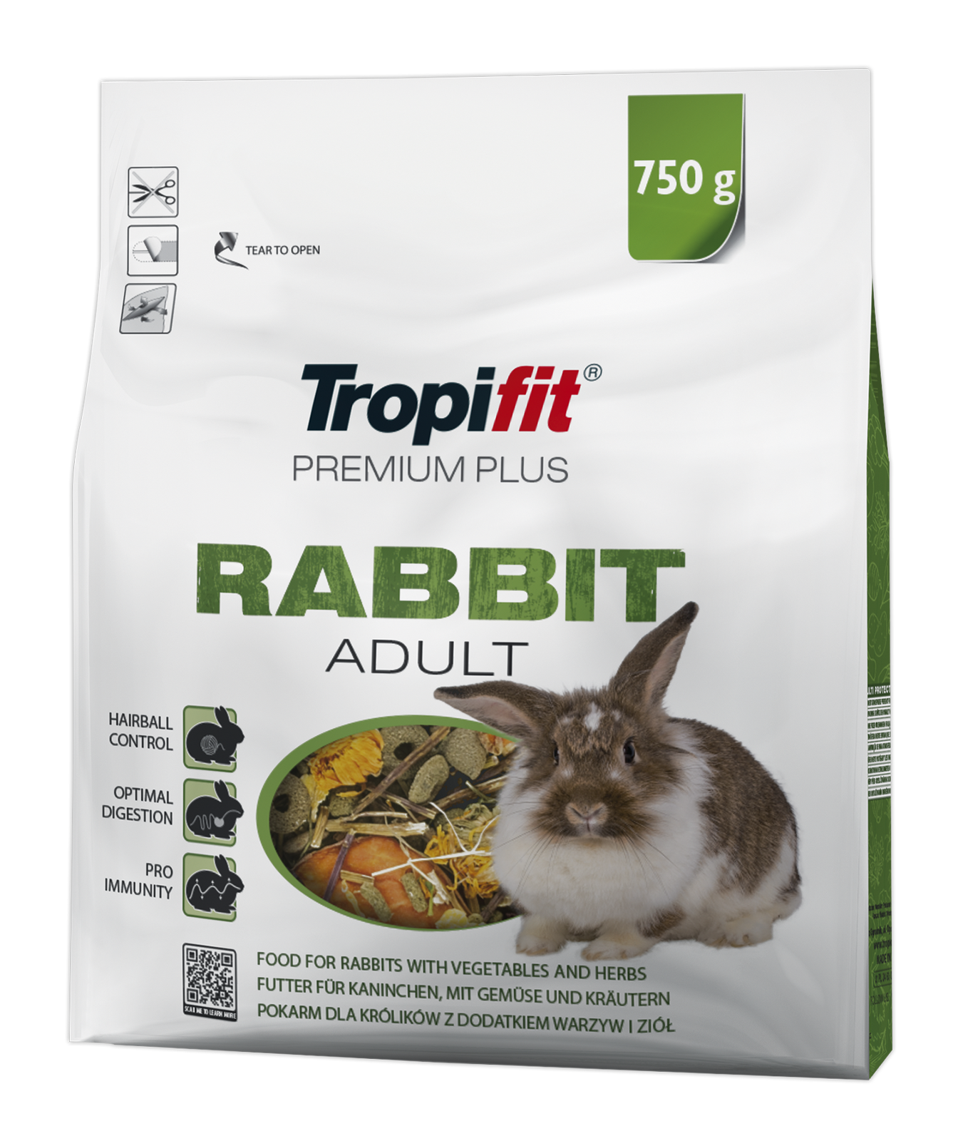 Tropifit Premium Plus Rabbit Adult 750g