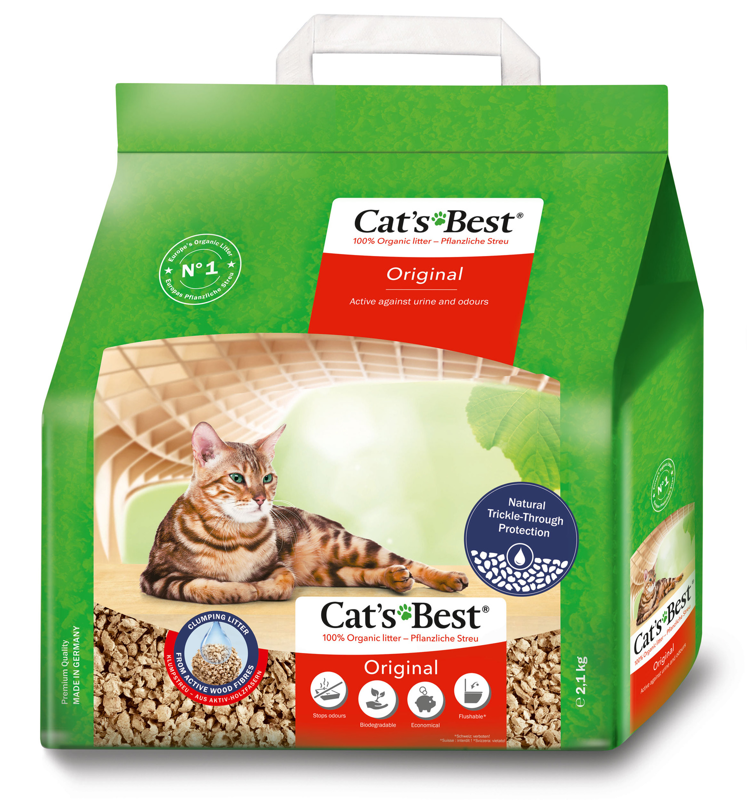 JRS Cats Best Eko Plus - Żwirek Drewniany Zbrylający 5l / 2,1kg