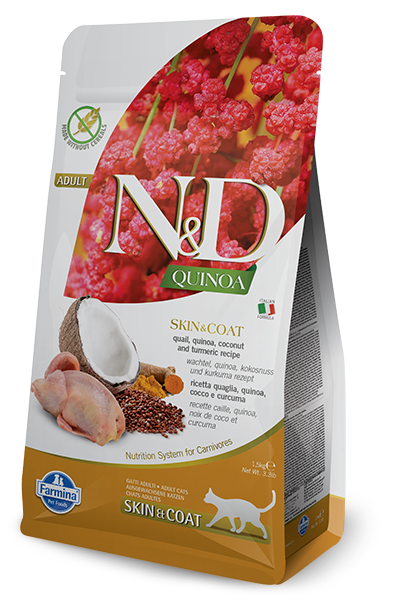 Farmina N&D Quinoa Feline Skin&Coat Quail 300g