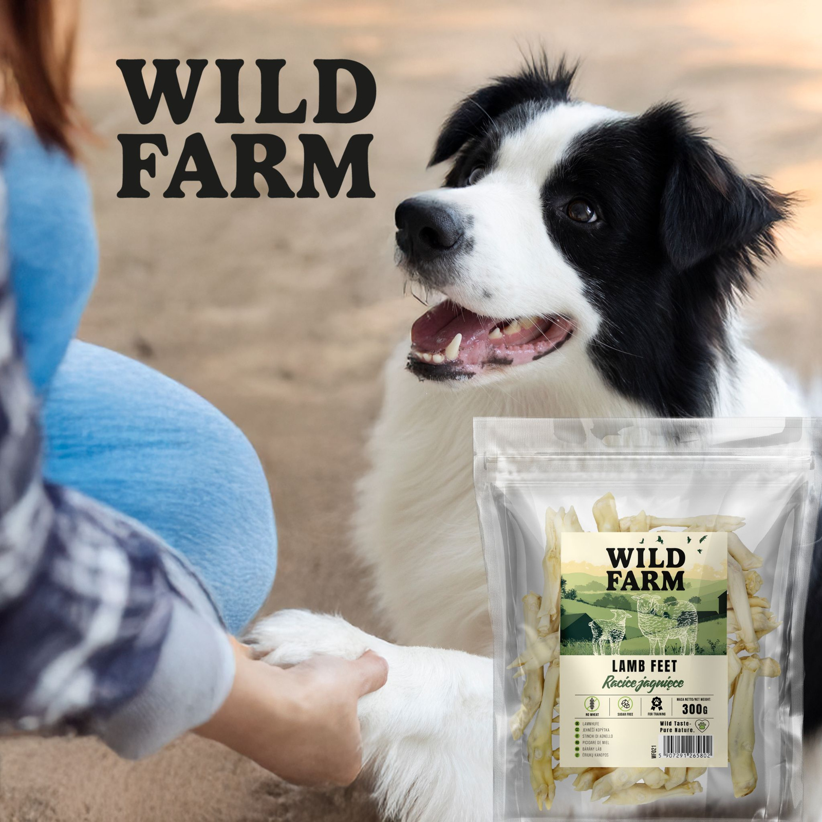 Wild Farm Racice Jagnięce 300g Przysmak Dla Psa