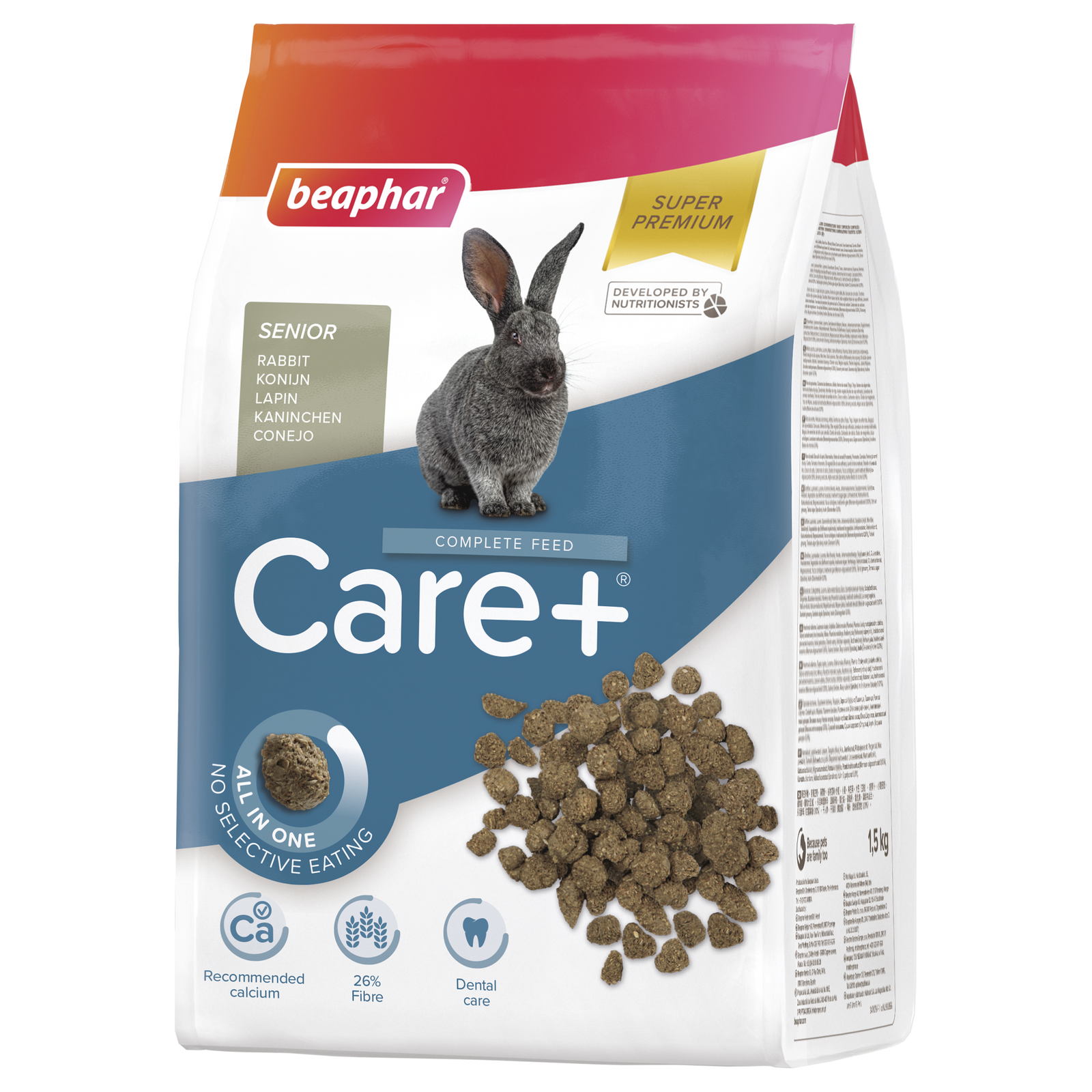 BEAPHAR Care+ Rabbit Senior Karma Super Premium Dla Królików Seniorów 1,5kg