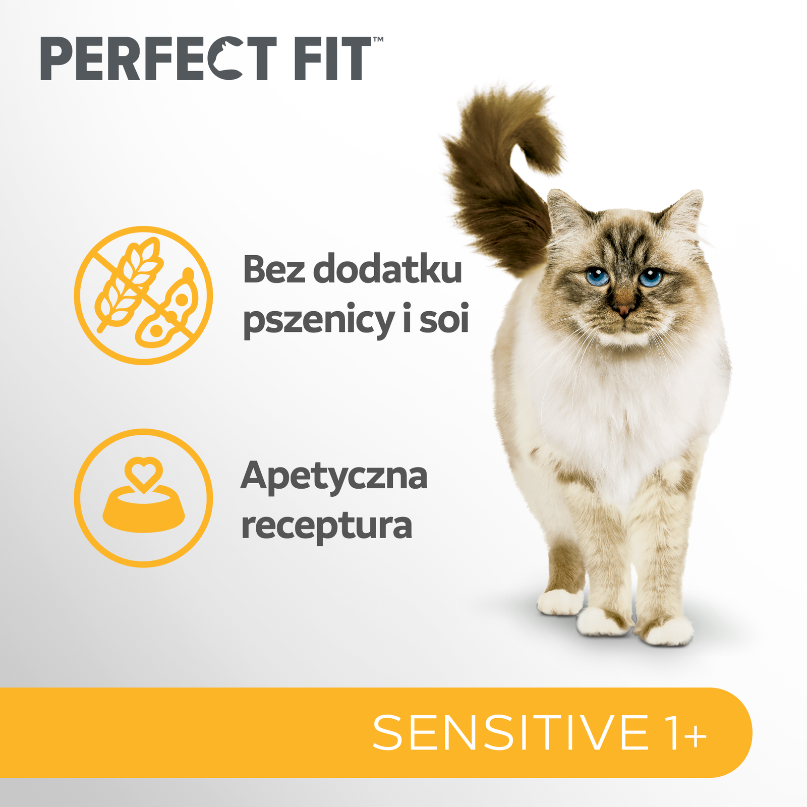 PERFECT FIT Sensitive 1+ Z Indykiem 750g