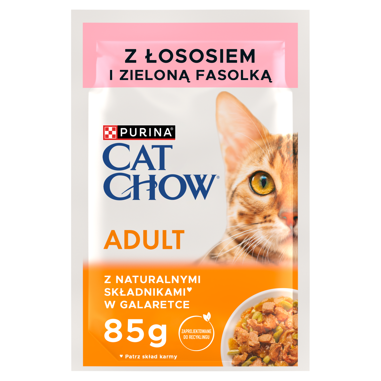 Purina Cat Chow Adult Łosoś I Zielona Fasolka 85g