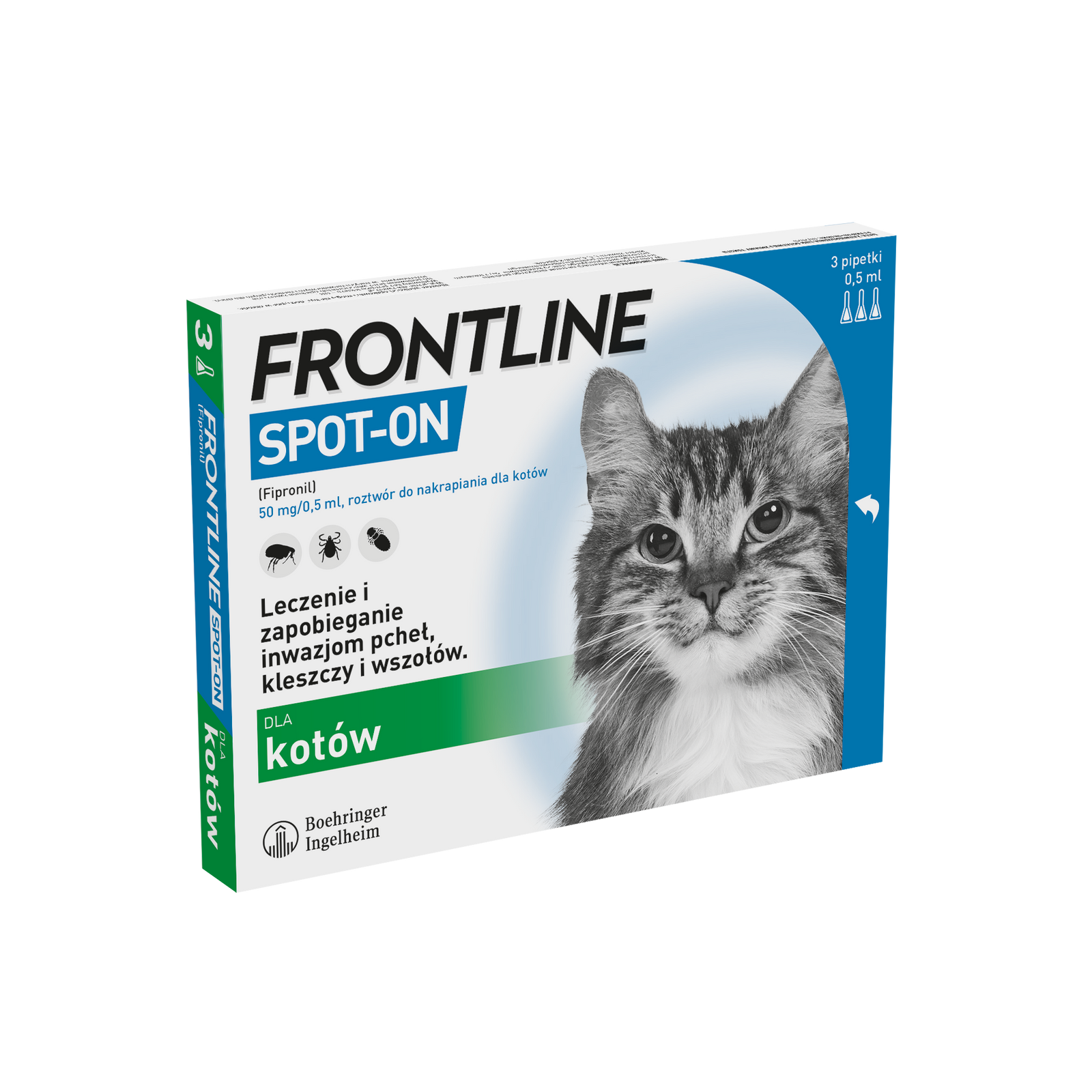 FRONTLINE Spot On Dla Kotów 3x0,5ml