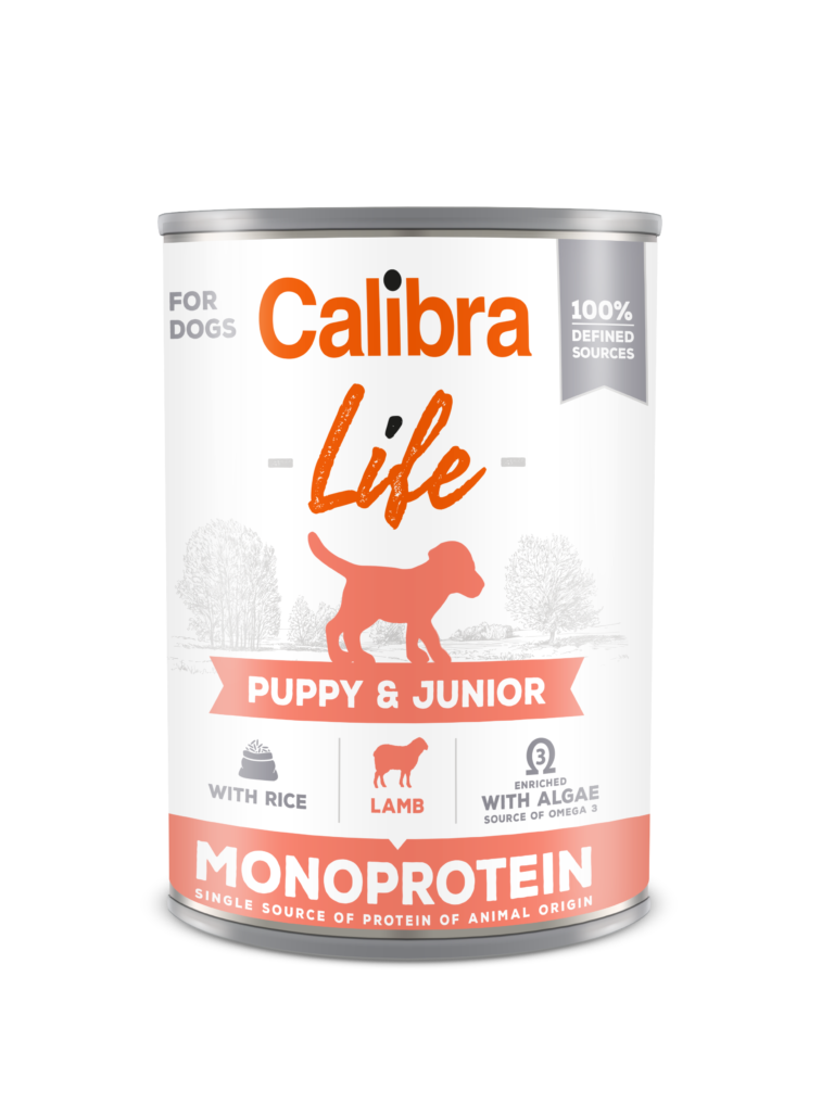 Calibra Dog Life Puppy & Junior Jagnięcina Z Ryżem 400g