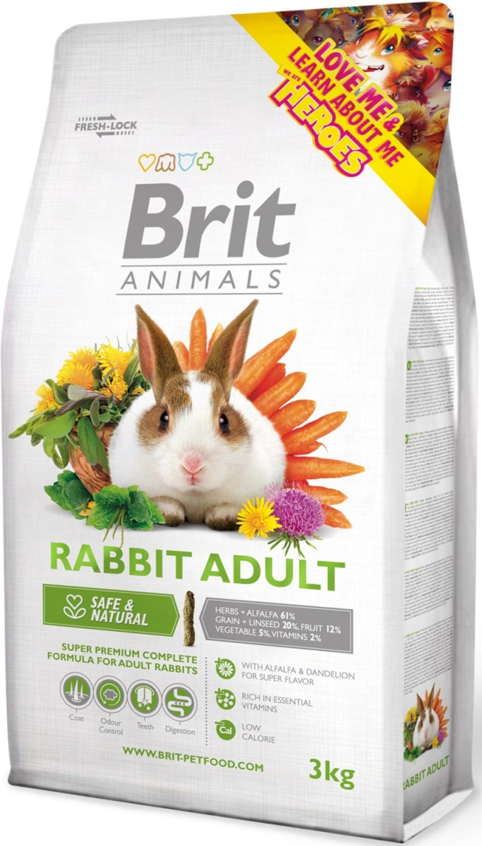 Brit Animals Rabbit Adult Complete 3kg