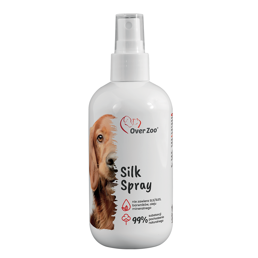 OVER ZOO Silk Spray Płyn Ułatwiający Rozczesywanie Sierści Dla Psa 250ml