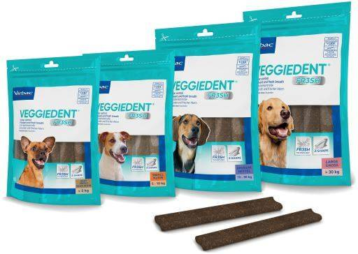 Virbac Veggiedent Fresh Gryzak M (10-30kg) 15sztuk