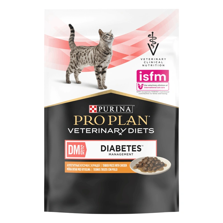 PURINA Pro Plan Veterinary Diets DM Diabetes Management Cat Kurczak 85g