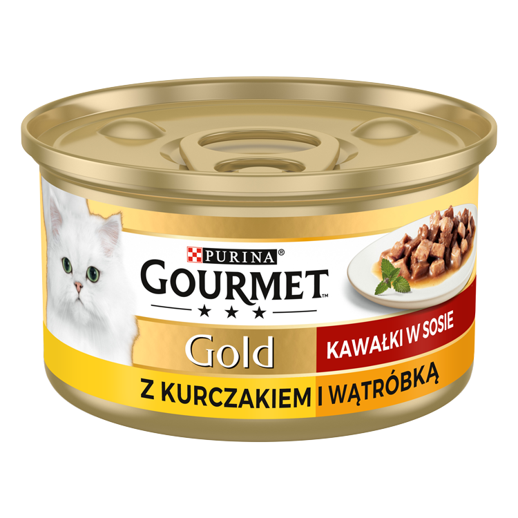 Purina Gourmet Gold kurczak/ wątróbka w sosie 85g
