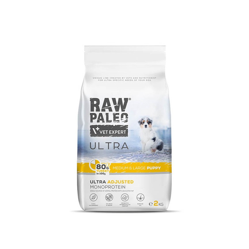 Vetexpert Raw Paleo Karma Dla Szczeniąt Large Indyk 2kg