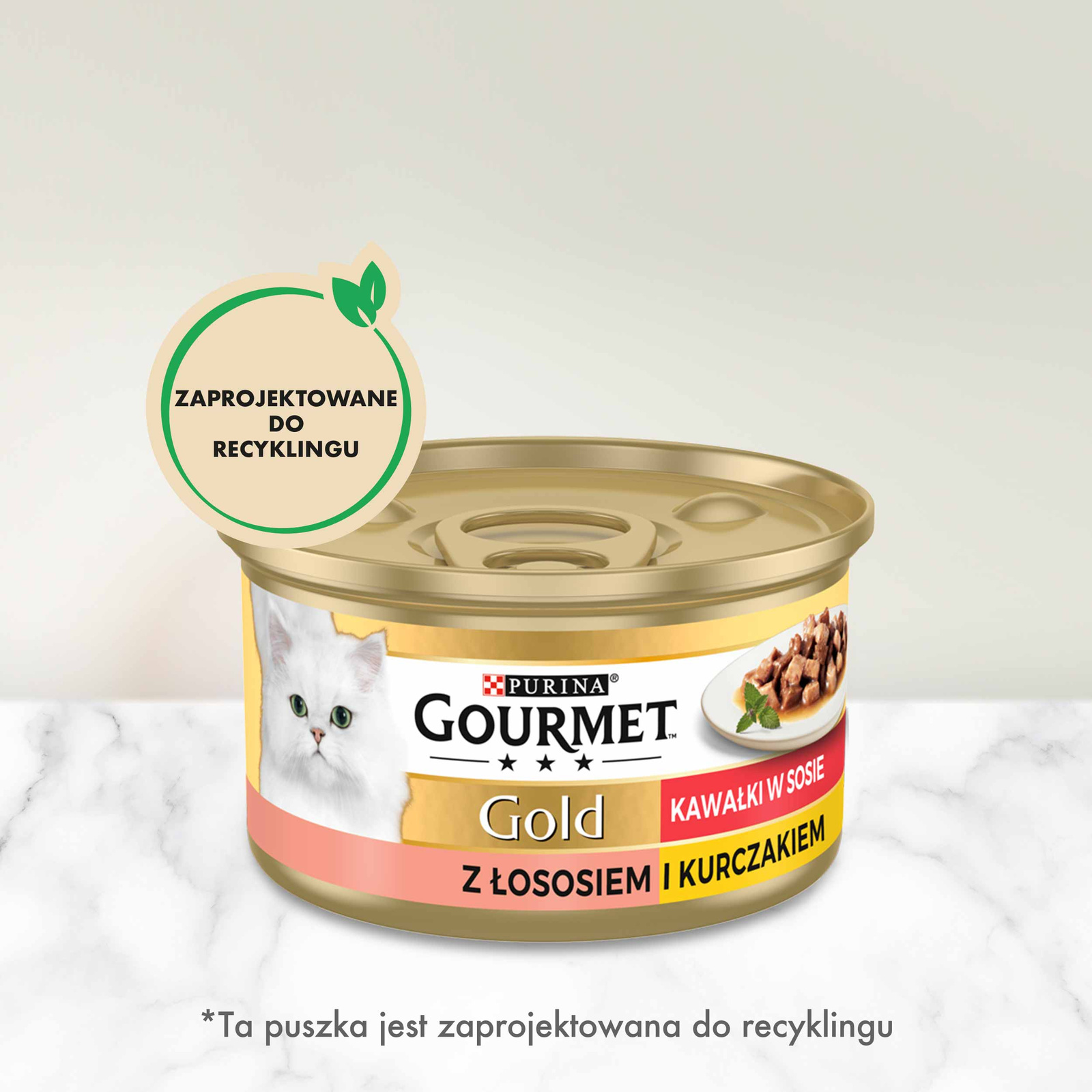 Purina Gourmet Gold łosoś/ kurczak w sosie 85g