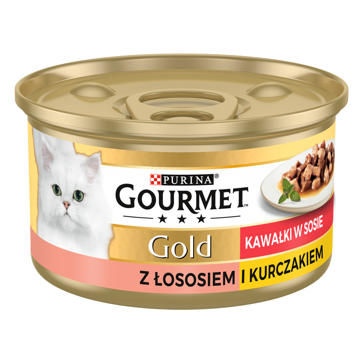 Purina Gourmet Gold łosoś/ kurczak w sosie 85g