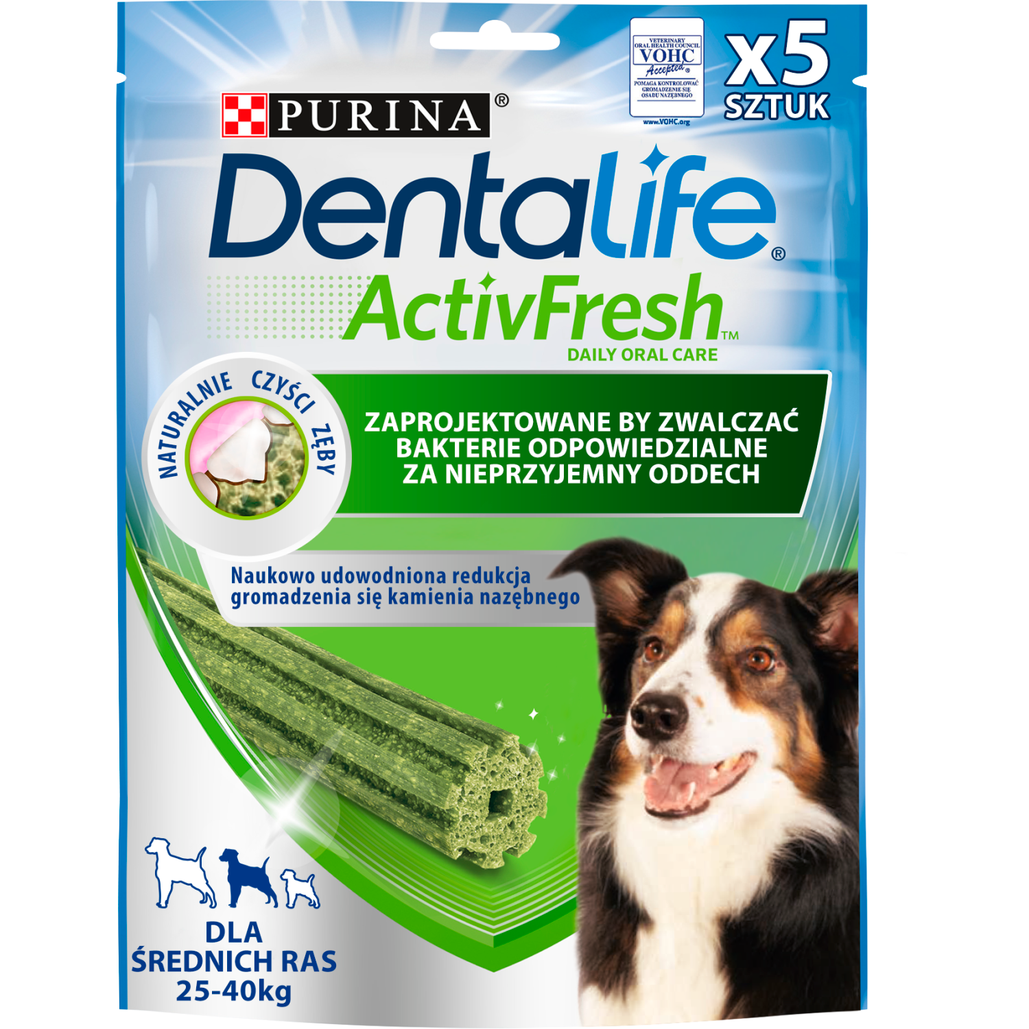Purina Dentalife Activefresh Medium Przysmak Dla Psa 115g 5 Sztuk
