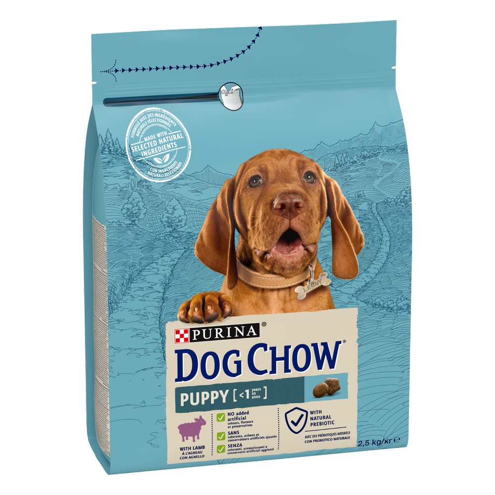 Purina Dog Chow Puppy Z Jagnięciną 2,5kg
