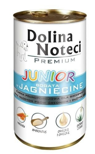 Dolina Noteci Premium Junior Bogata W Jagnięcinę 400g