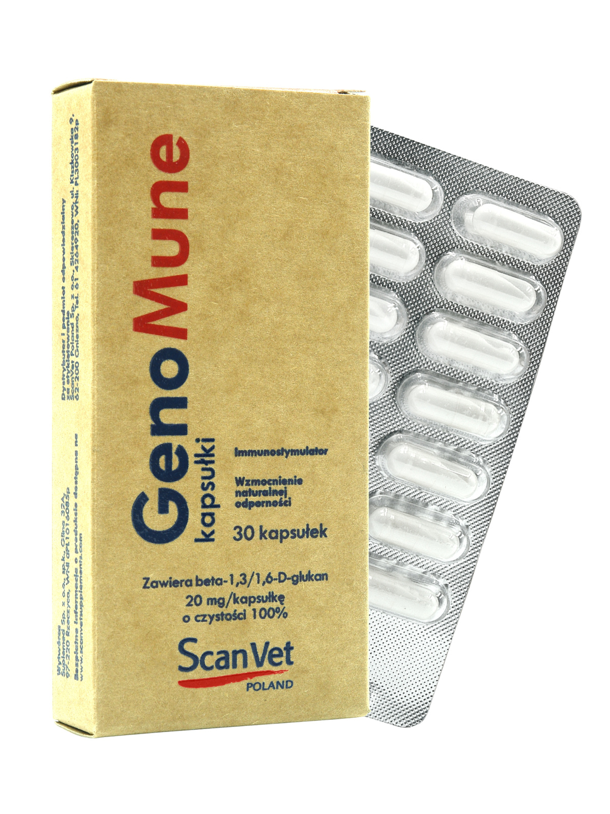 Genomune Suplement 20mg 30 Kapsułek