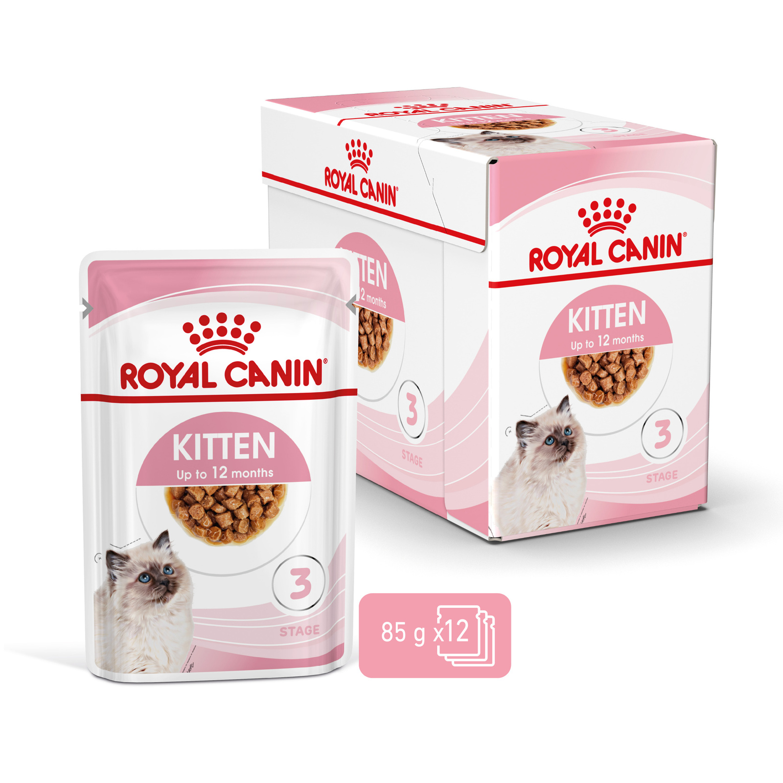 ROYAL CANIN Kitten Instinctive W Sosie 12x85g
