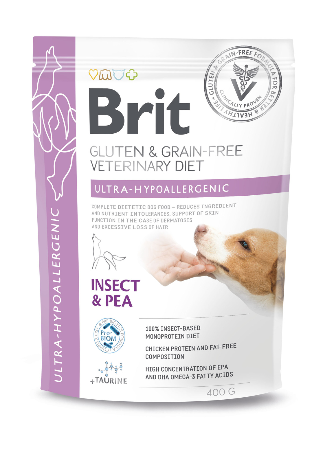 Brit GF Veterinary Diets Dog Ultra-Hypoallergenic Insect 400g