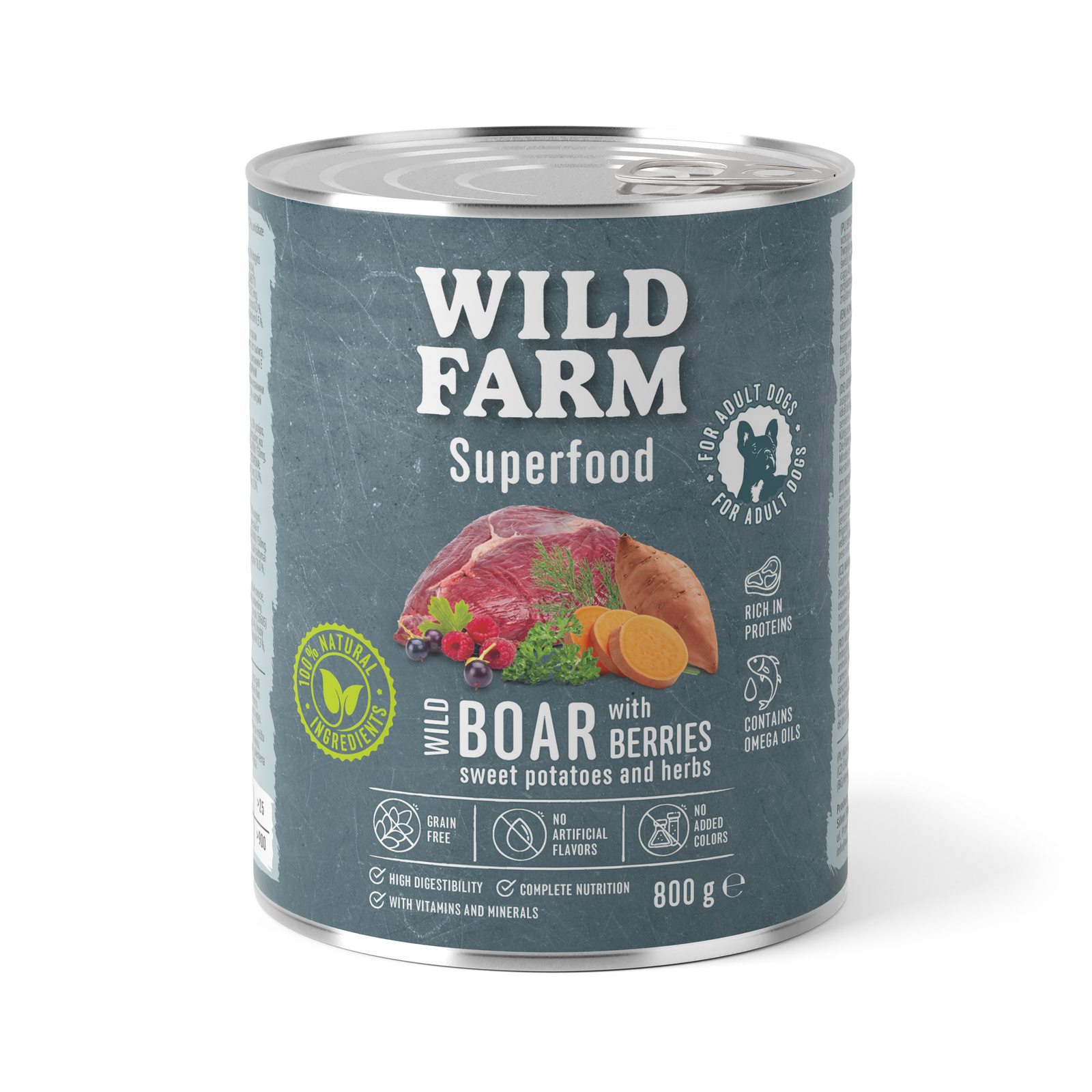 Wild Farm Superfood Dziczyzna Karma Mokra Dla Psów 800g