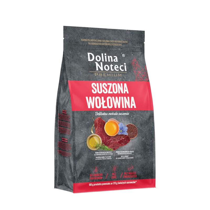 DOLINA NOTECI Premium Karma Suszona dla Kotów Wołowina 2kg