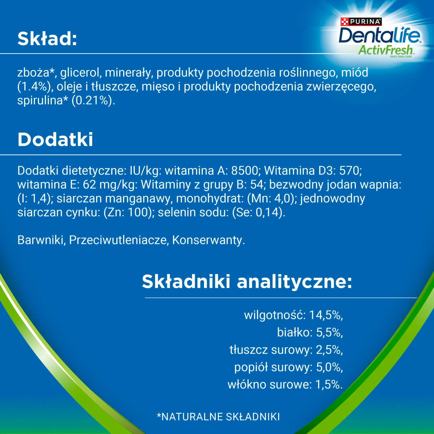 Purina Dentalife Activefresh Medium Przysmak Dla Psa 115g 5 Sztuk