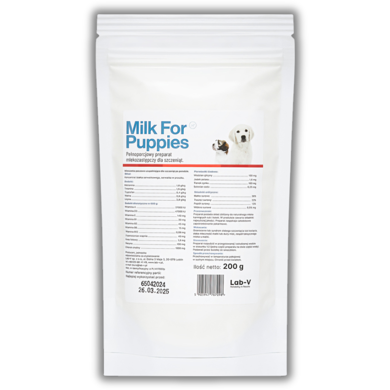 Lab-v Milk For Puppies-mleko dla szczeniąt 200g