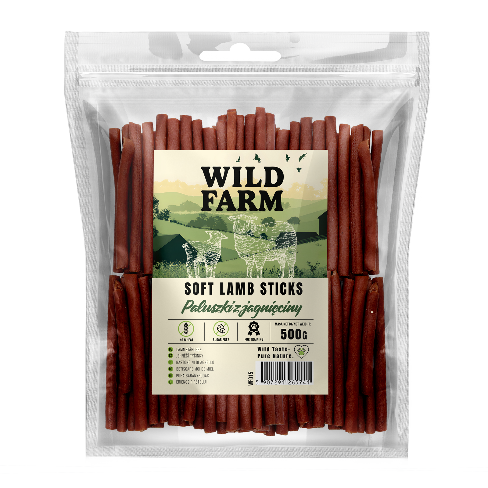 WILD FARM Paluszki Z Jagnięciny Przysmak Dla Psa 500G