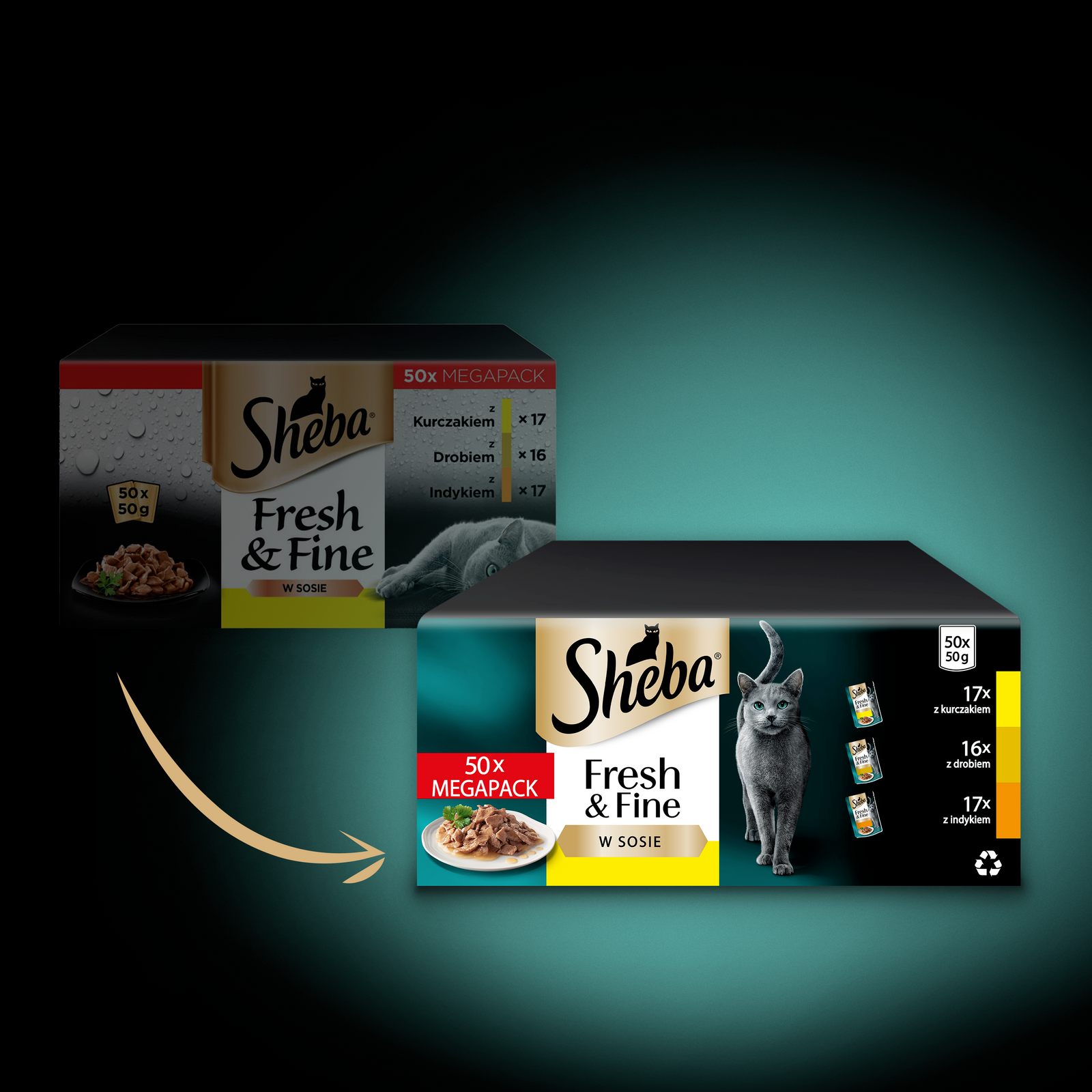 Sheba Fresh & Fine Saszetka 50x50g