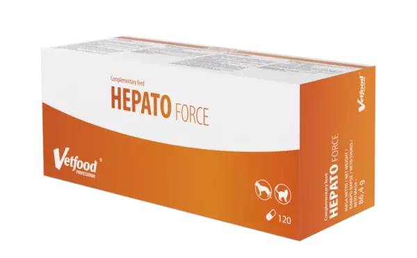 VETFOOD HEPATOforce 120 Kapsułek - Wsparcie Funkcji Wątroby u Zwierząt