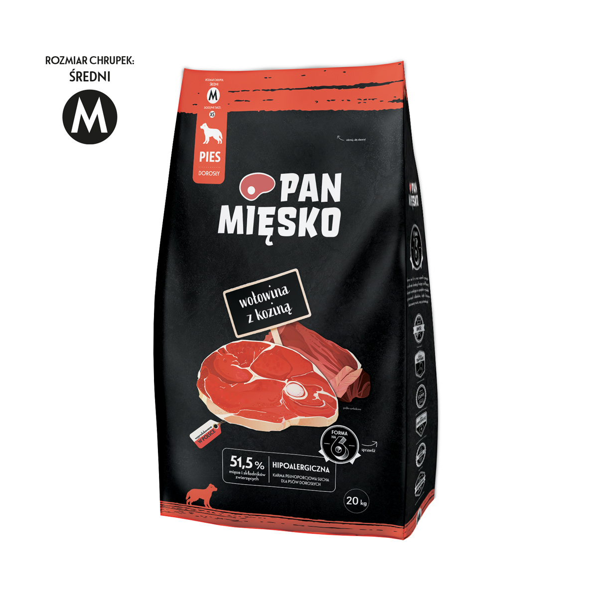 PAN MIĘSKO Wołowina Z Koziną M 20kg