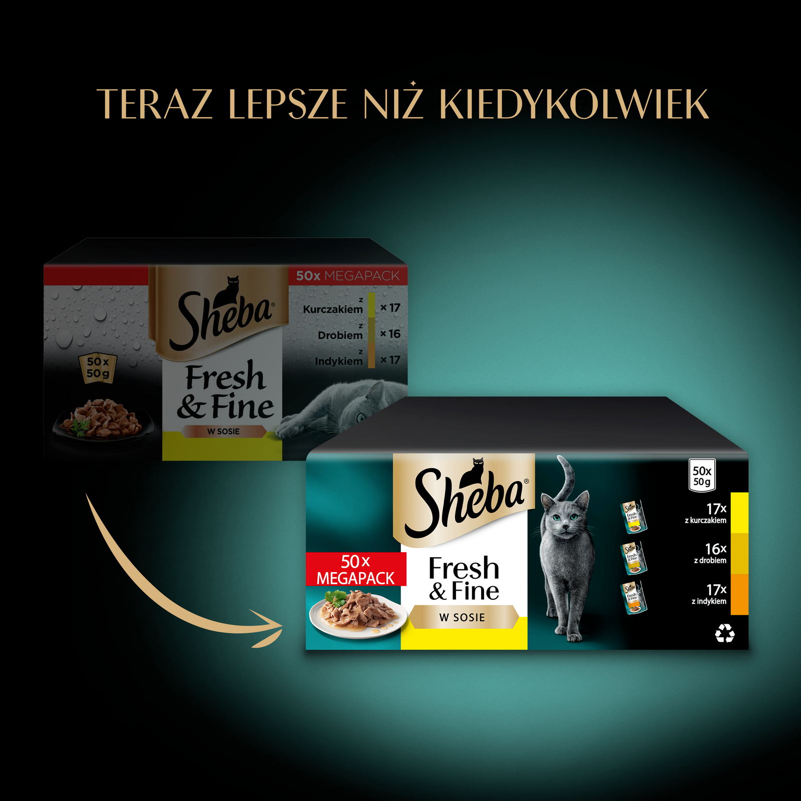 Sheba Fresh & Fine Saszetka 50x50g