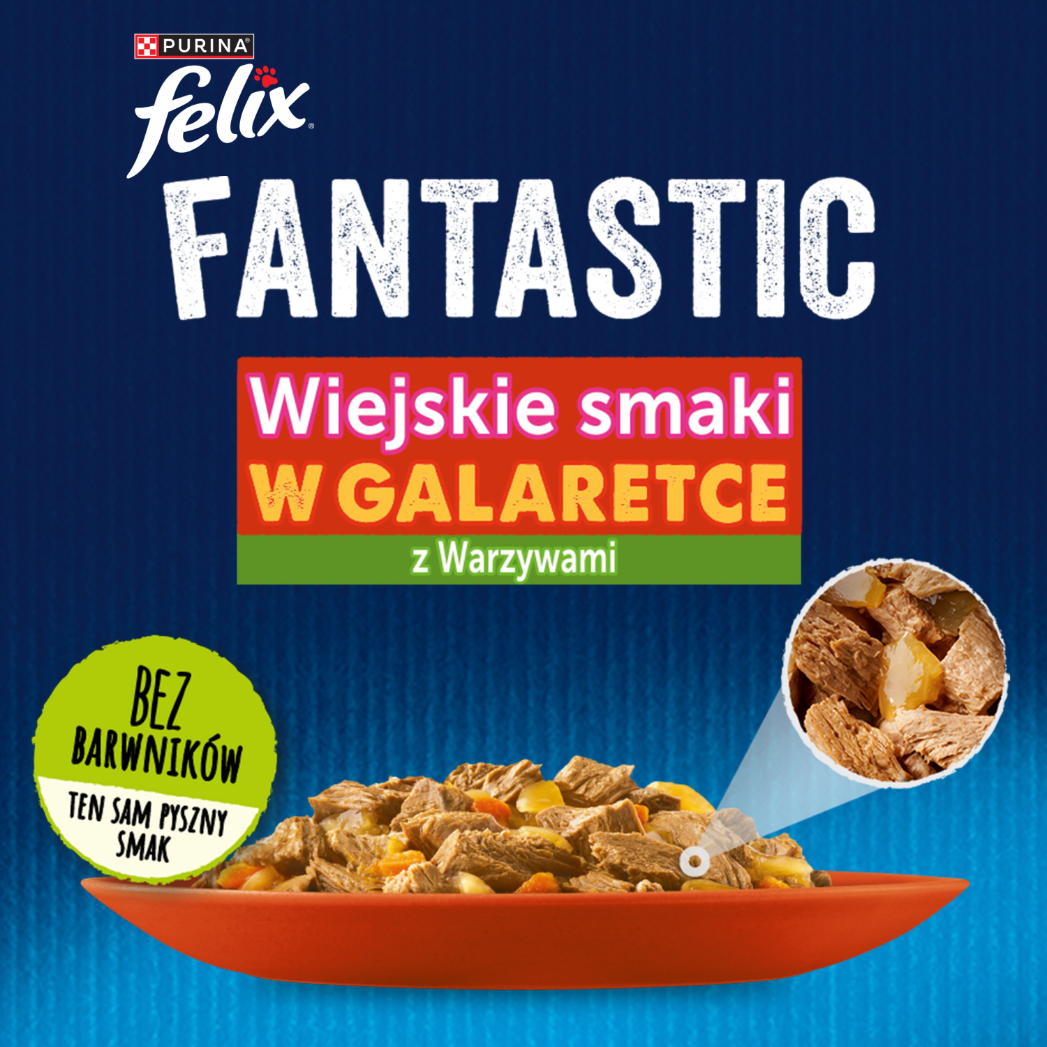 Felix Fantastic W Galaretce Z Kurczakiem I Wołowiną 4x85g