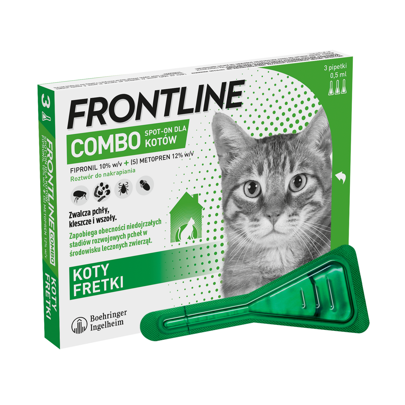 FRONTLINE Combo Spot-On Dla Kotów 3x0,5ml