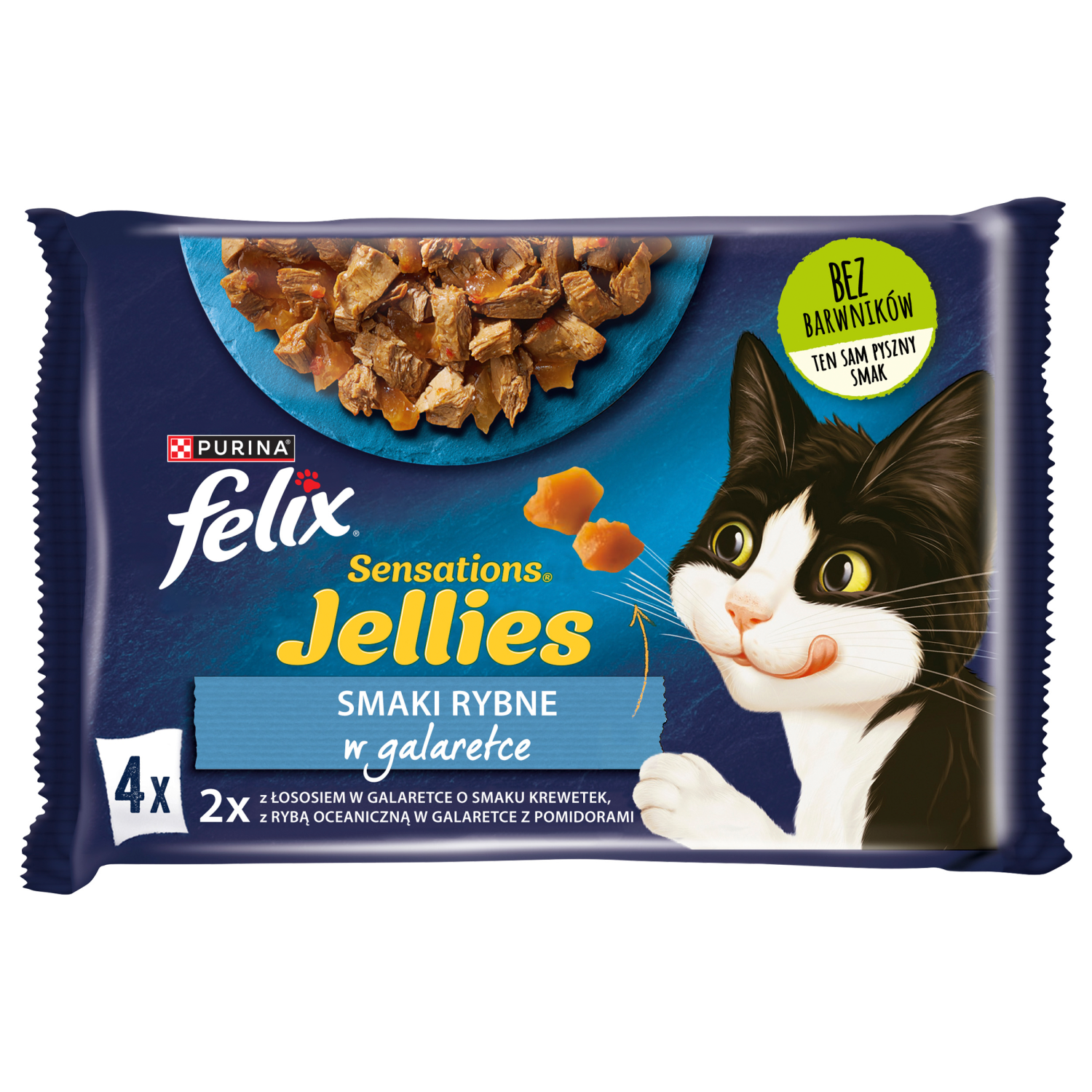 Felix Sensations Jellies Karma Dla Kota Smaki Rybne W Galaretce 4x85g