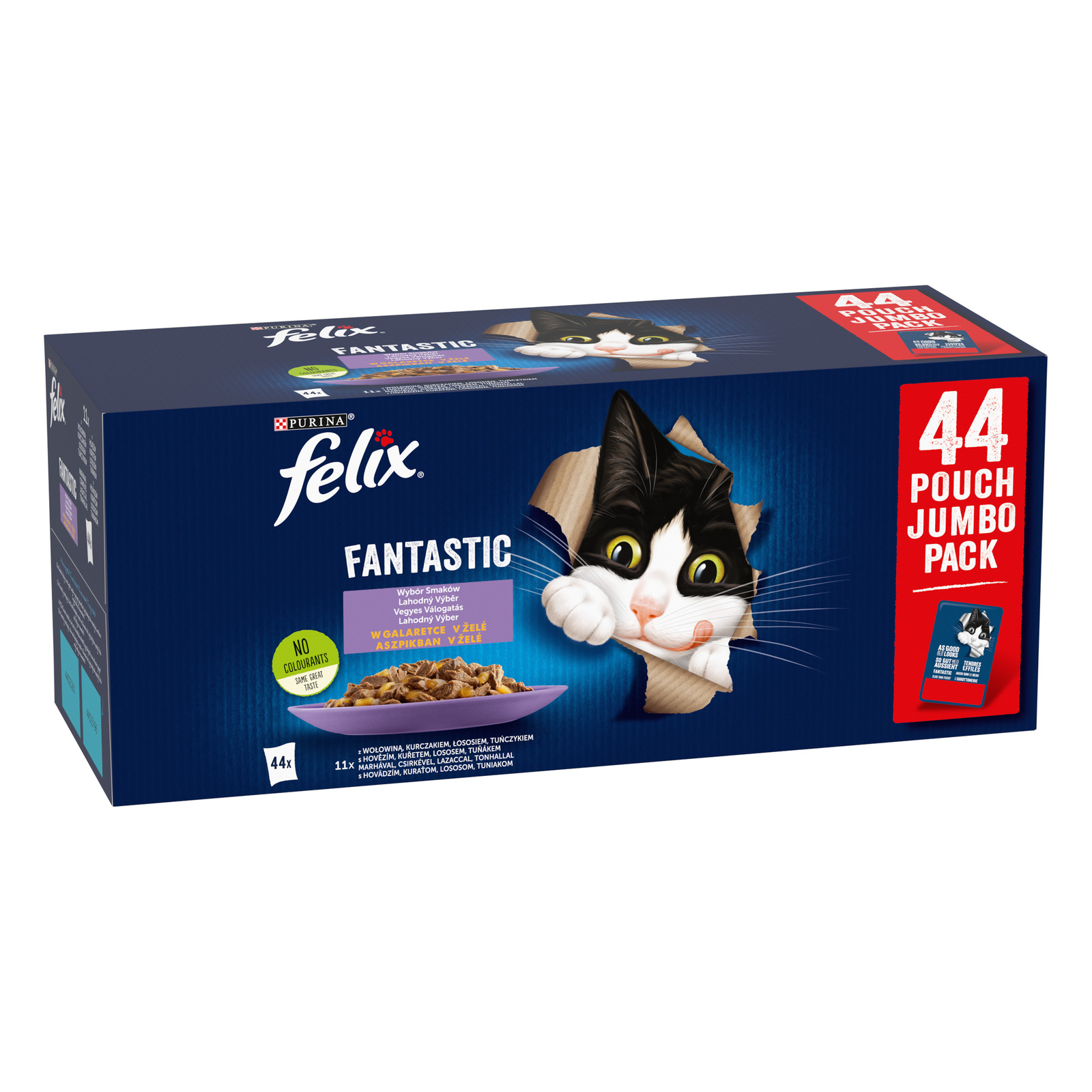 Felix Fantastic Mix Mięsny W Galaretce 44x85g