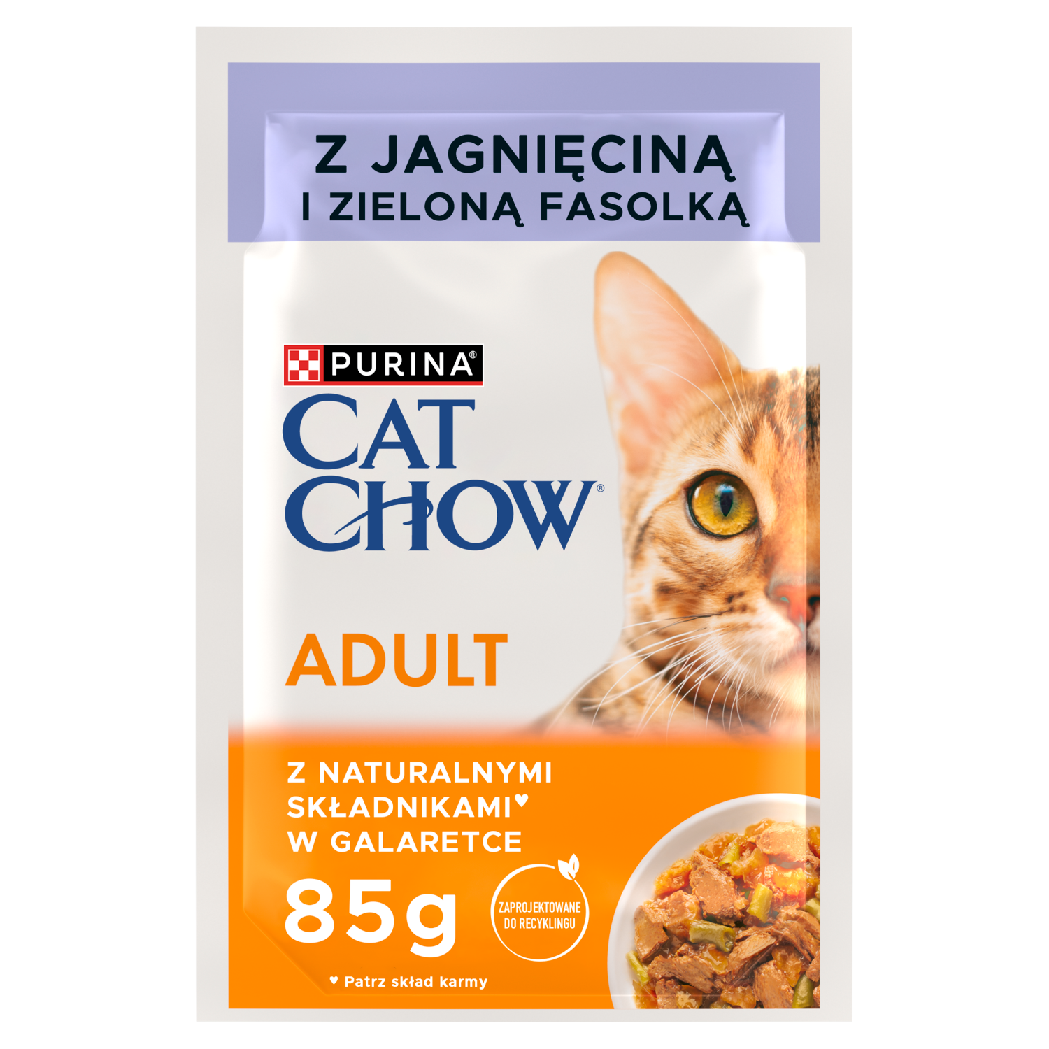 Purina Cat Chow Adult Jagnięcina I Zielona Fasolka 85g
