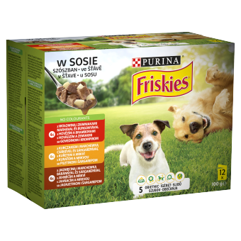 PURINA Friskies Karma dla Psów w Sosie 12x85g