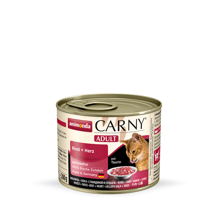 Animonda Cat Carny Adult Wołowina I Serca 200g
