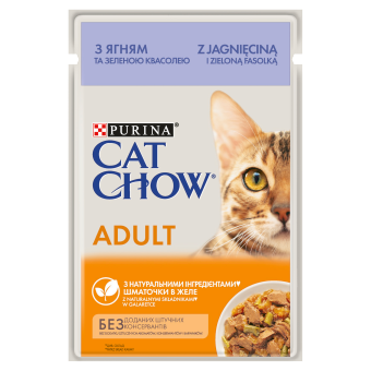Purina Cat Chow Adult Jagnięcina I Zielona Fasolka 85g