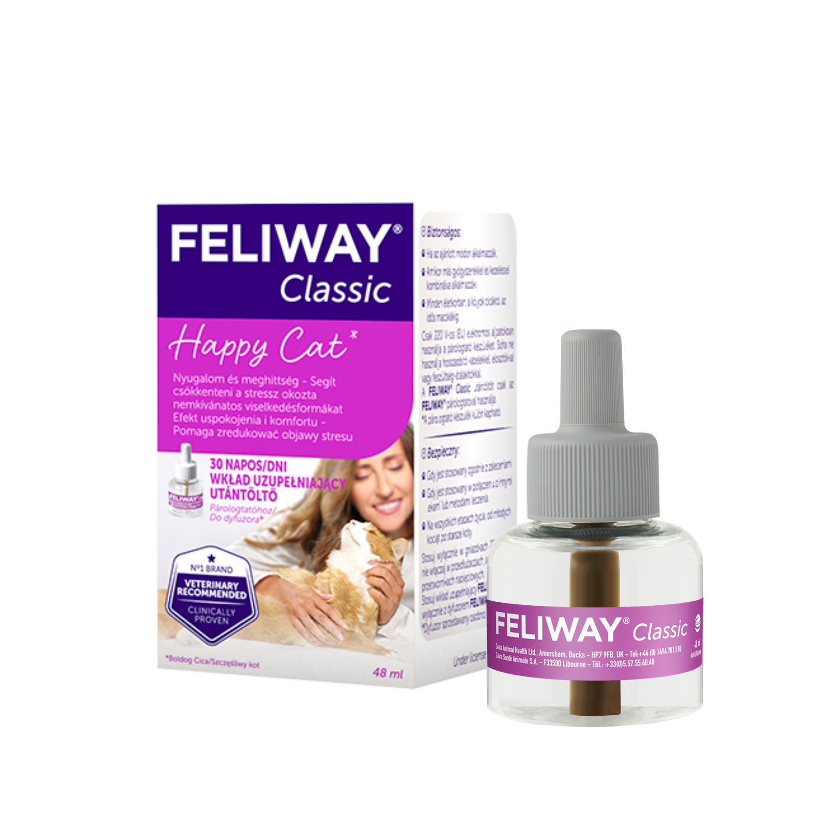 Ceva Animal Health Polska Sp. Z O.o Feliway Classic Wkład Dyfuzora 48ml
