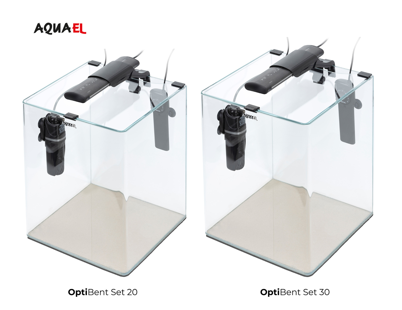 AQUAEL Zestaw Opti Bent Set Day & Night 20 Czarny